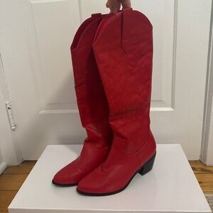Red Western Boots